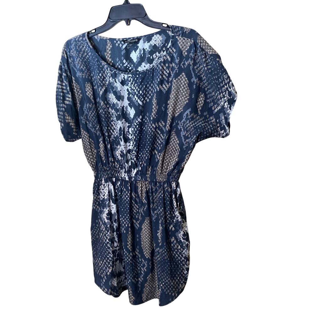 Romper Jumpsuit Shorts By Express‎ Python Print Size S